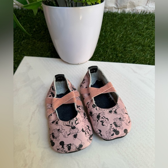 FRESHLY PICKED Ballet Slipper Disney Minnie Mouse in blush size 3 new no box - Picture 14 of 15